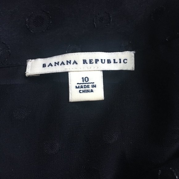 Banana Republic Sleeveless Black Polka Dot Top 10 - Picture 5 of 11